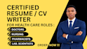write an ats friendly healthcare resume CV