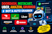 build doordash bot instacart bot uber bot amazon bot spark bot auto grabber