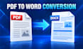 convert PDF to word with accurate document formatting