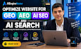 optimize website for GEO aeo ai SEO and ai search