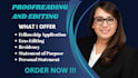 edit and improve eras residency personal statement, fellowship application