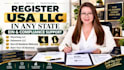 register USA llc in any state with ein and compliance