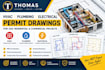 hvac plumbing and electrical permit drawings