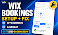 fix wix booking appointment booking acuity scheduling dubsado fix wix calender