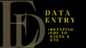 do data entry, PDF to excel, retyping and fast typing work