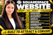 create a professional squarespace website with SEO and mobile optimization