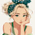 draw cute couple anime portrait and illustration