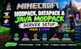 create fix modpack minecraft data pack java modpack server set up forge fabric