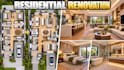 create residential renovation plans with remodeling layouts 3d views