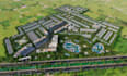 render 3d site plan,housing development, urban masterplan, real estate apartment