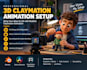 create professional 3d claymation animation and stop motion videos