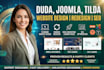 design duda website builder landing page redesign SEO joomla tilda website