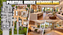 design partial house remodeling plans with detailed 3d layouts