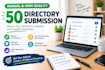do 50 manual directory submission for off page SEO