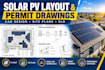 design solar pv permit plans, site plan and electrical layout