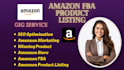 create and optimize amazon fba product listings with SEO