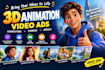 create 3d animation, 3d character animation, and 3d animated video