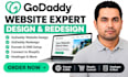 connect godaddy website redesign godaddy domain to shopify hostinger develop
