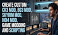 developcustom ck3 mod, bg3 mod, skyrim mod, hoi4 mod, game modding and scripting