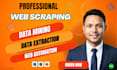 do web scrapping, data extraction, web research