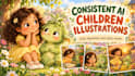create consistent ai illustrations for kids storybooks