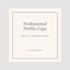 rewrite your resume summary and linkedin bio