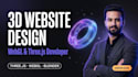 build a 3d webgl website with three js interactive 3d landing page design