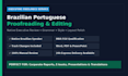 proofread and edit your brazilian portuguese text