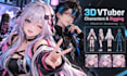 create 3d vroid, 3d character and 3d modeling rigging for vtuber and streaming