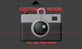 create a custom 3d printable keychain from your logo, design