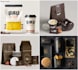 do premium coffee label, packaging, paper cup, label design