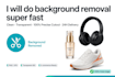 do product photo background removal to transparent png