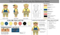 design custom plush toy reference sheet tech pack stuffed animal character specs