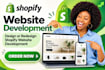 do shopify website design or redesign and create shopify cro ecommerce store