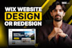 do wix website design, wix website redesign, wix website development