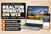 build a wix real estate website or realtor website with lead capture