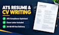 write an ats executive resume, CV, and cover letter