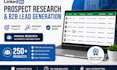 do linkedin prospect research and lead generation