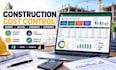 create construction cost estimate, budget tracker and project cost control