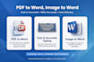 type PDF and image to word fast