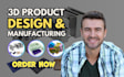 design 3d modeling, plastic part, mold tooling and injection models