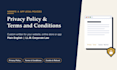 write your privacy policy and terms and conditions