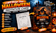 make halloween party invitations card design