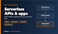 build AWS serverless apis and apps with lambda, API gateway and dynamodb