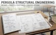 pergola structural engineering, beam post footing design and calculations