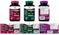 create supplement bottle rending, vitamin jar packaging, vial label design