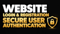 build secure PHP login, registration and user authentication website
