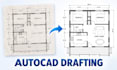 autocad architectural drafting house permit plan adu deck patio blueprint redraw