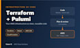 build your AWS infrastructure as code with terraform, pulumi or cdk