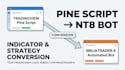 turn your tradingview pinescript into ninjatrader indicator, nt8 strategy or bot